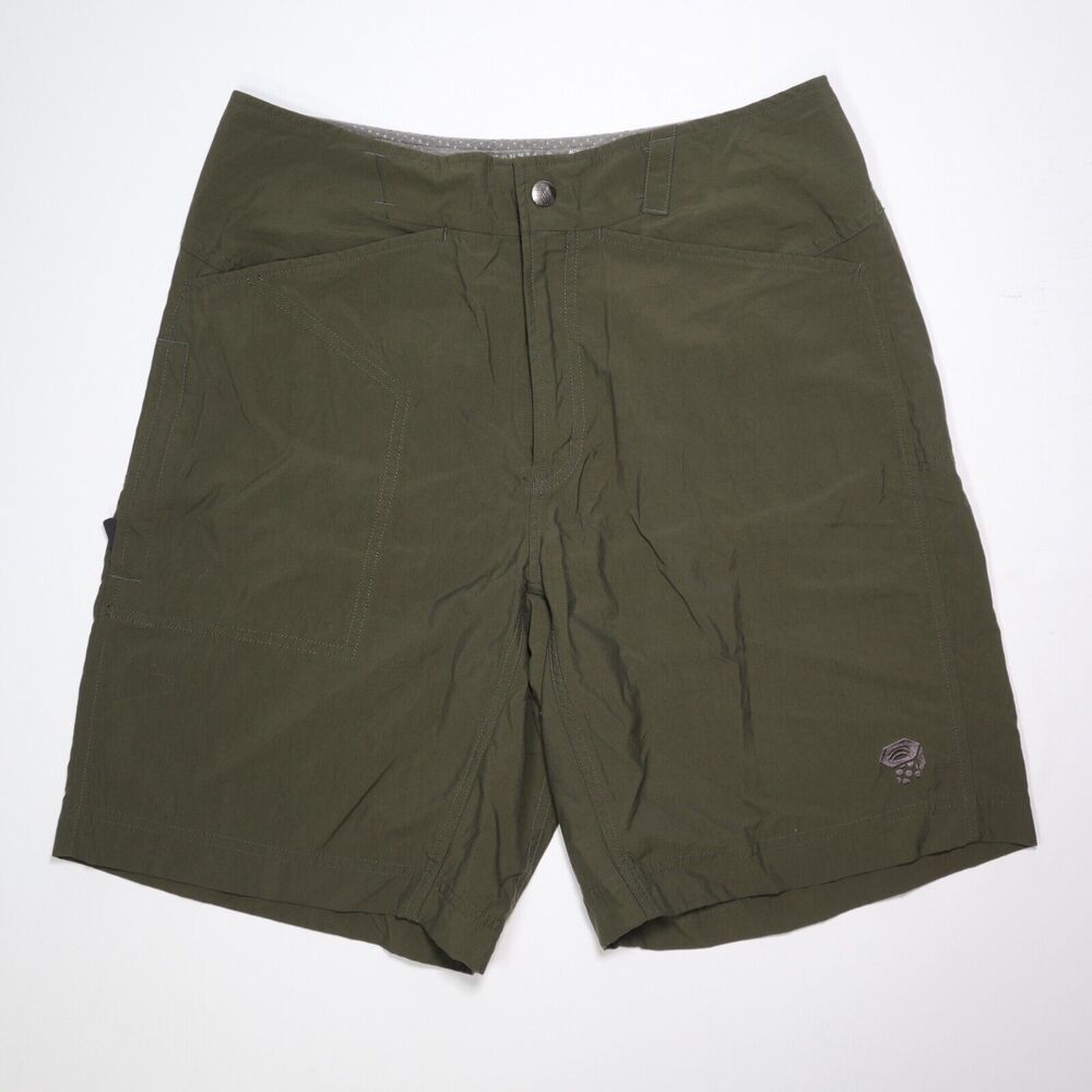 Mountain Hardwear Shorts Hiking Outdoor Green Nylon 9" Inseam Mens Small S